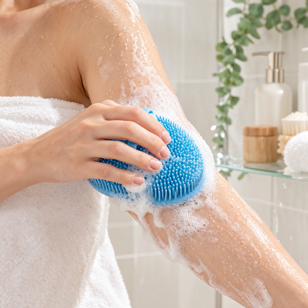 BathLoom SoftTouch Silicone Body Scrubber