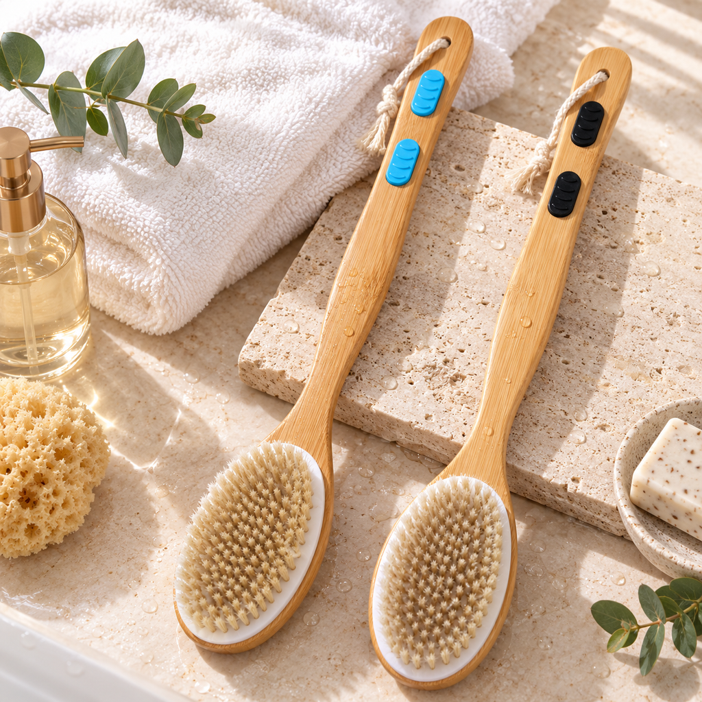 BathLoom ReachEase Double-Sided Shower Brush