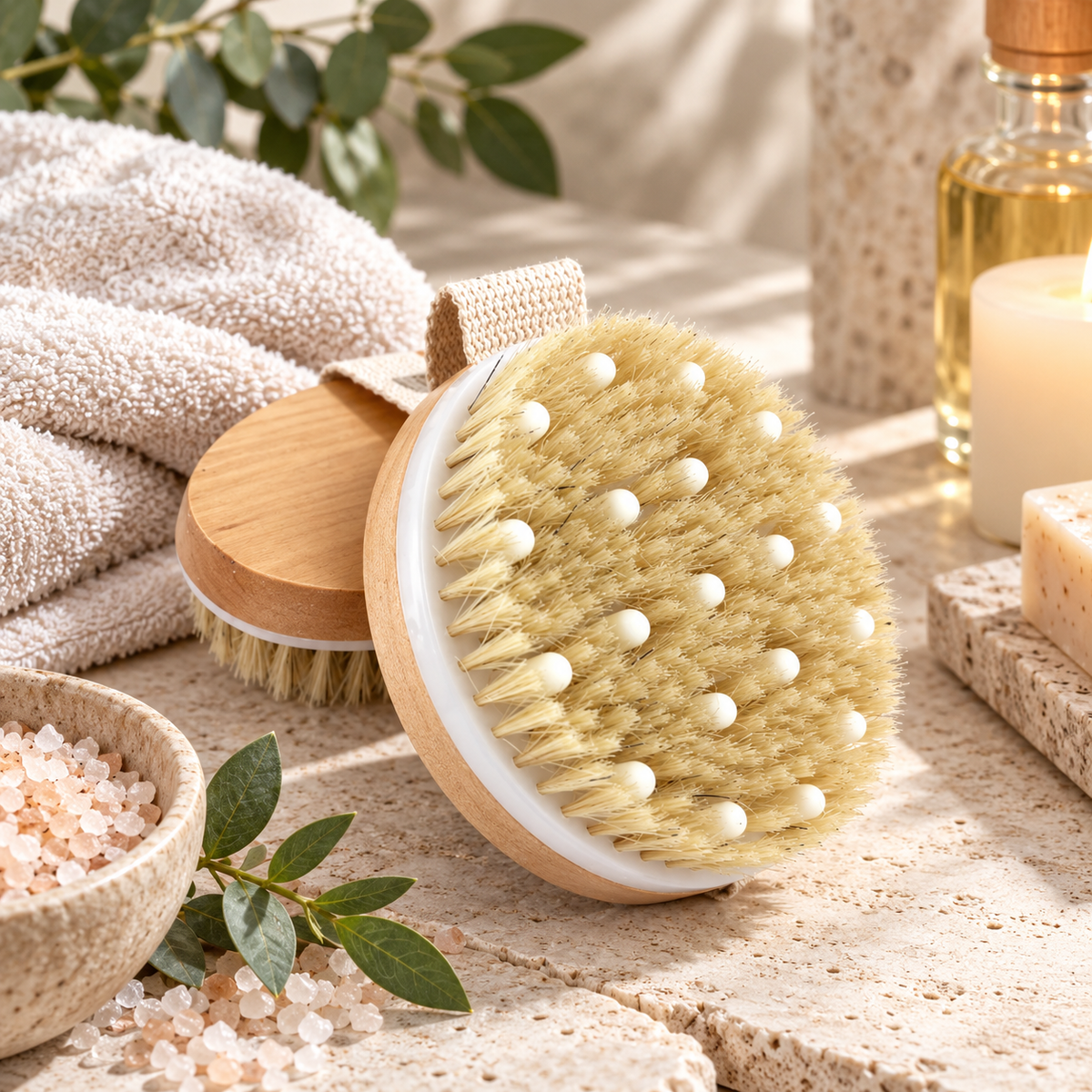 BathLoom GlowMassage Exfoliating Body Brush